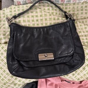 Coach Kristin Leather Flap Shoulder bag